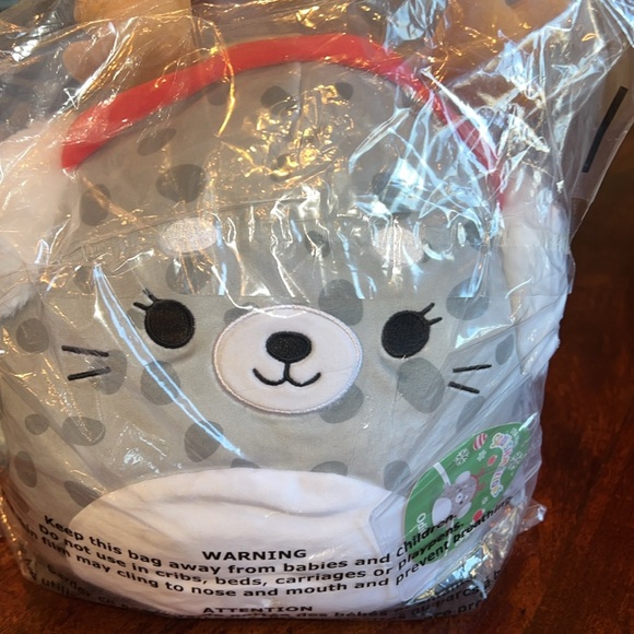 🎄NWT SQUISHMALLOW ORIGINAL 10” ODILE THE SEAL CHRISTMAS PLUSH TOY - Picture 9 of 10